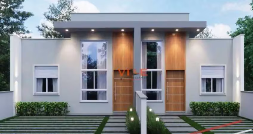 Casa com 2 dormitórios à venda, 55 m² por r$ 319.000,00 - terranova - gravataí/rs