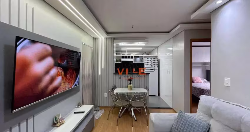 Apartamento com 2 dormitórios à venda, 55 m² por r$ 225.000,00 - jansen - gravataí/rs