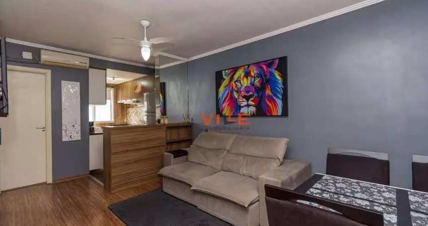 Apartamento com 2 dormitórios à venda, 48 m² - passo das pedras - gravataí/rs