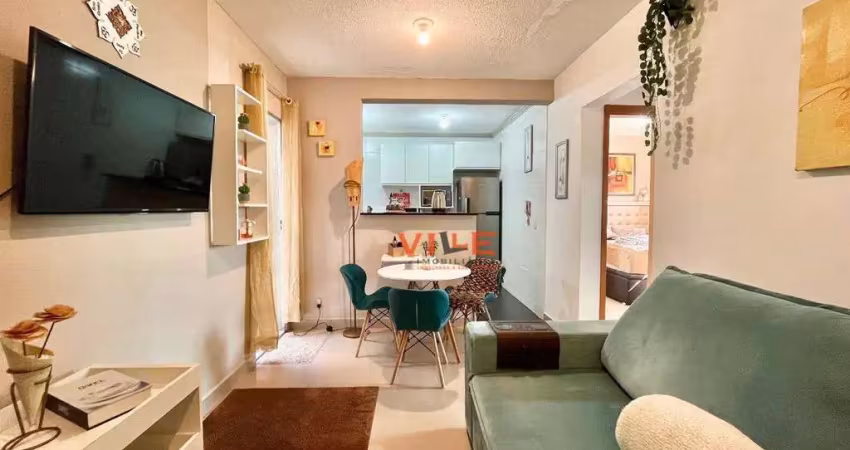 Apartamento com 2 dormitórios à venda, 55 m² por r$ 225.000,00 - passo das pedras - gravataí/rs