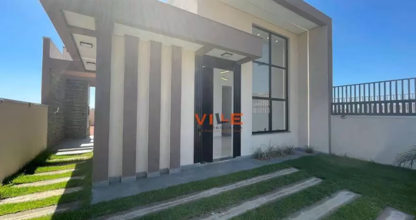 Casa de 03 dormitórios sendo uma suíte à venda no bairro planejado terranova em gravataí.