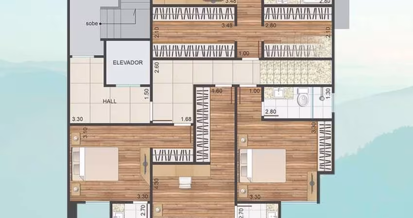 Cobertura duplex de 04 suítes, 04 vagas de garagem e elevador no jardim glória