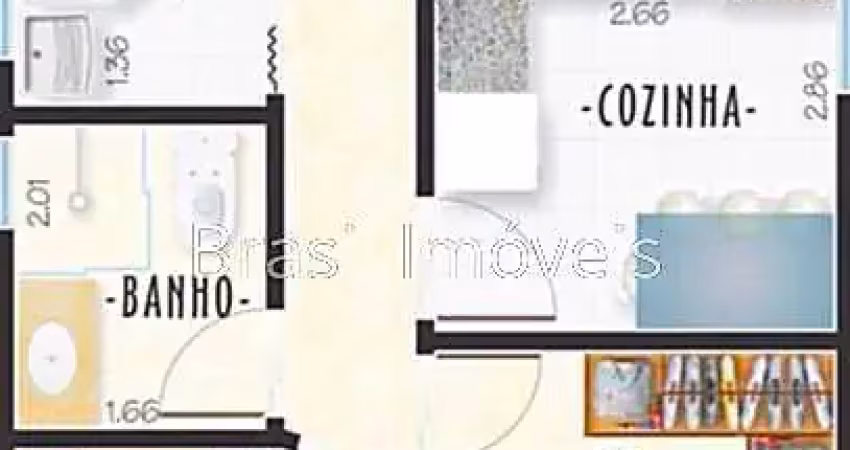Apartamento de 02 quartos com garagem no São Mateus