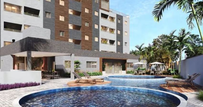 APARTAMENTO COM 2 DORMITÓRIOS MEDINDO 50 METROS NO TOTAL, PRÉDIO COM ELEVADOR E ÁREA DE LAZER, NO BAIRRO DE MANGABEIRA, COM DOCUMENTAÇÃO GRÁTIS!