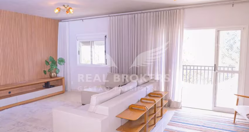Apartamento mobiliado para locação em alphaville – 3 suítes e vista espetacular para a mata