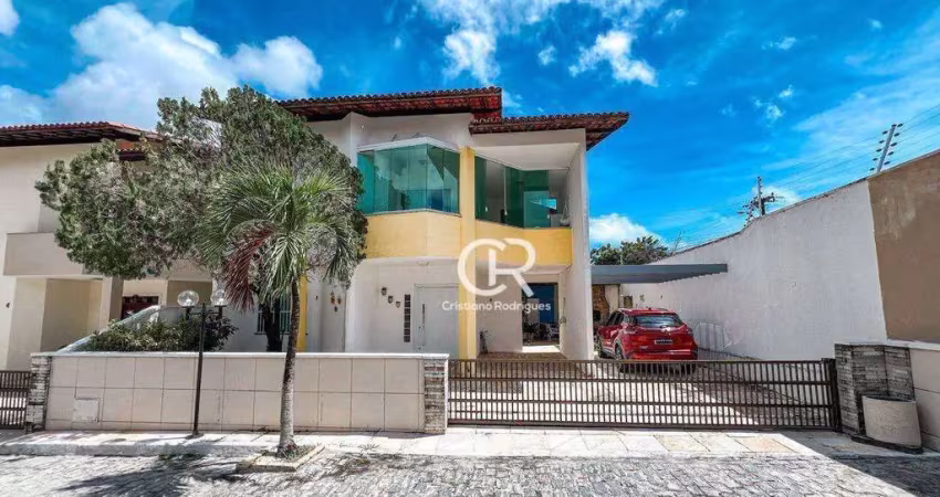 Casa com 4 suítes mais escritório, com deck privativo, à venda - sapiranga - fortaleza/ce