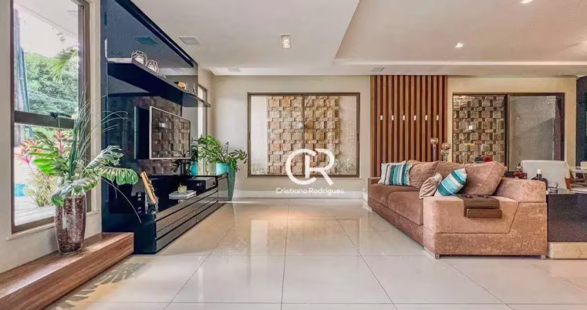 Casa duplex em condomínio de alto padrão com 4 dormitórios e varanda gourmet 2 ambientes à venda - cajazeiras - fortaleza/ce
