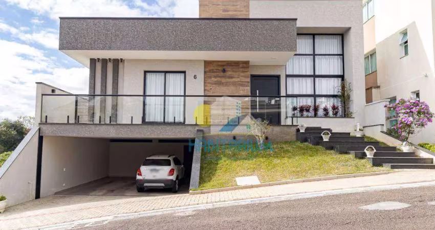 Casa em condominio nova, mobiliada, 3 suítes, 4 vagas em santa felicidade