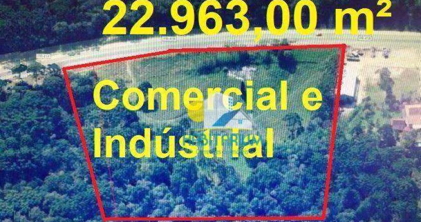 Terreno comercial e industrial 22.963 m² p/ escola hotel saúde - 15 min do Parque Barrigui