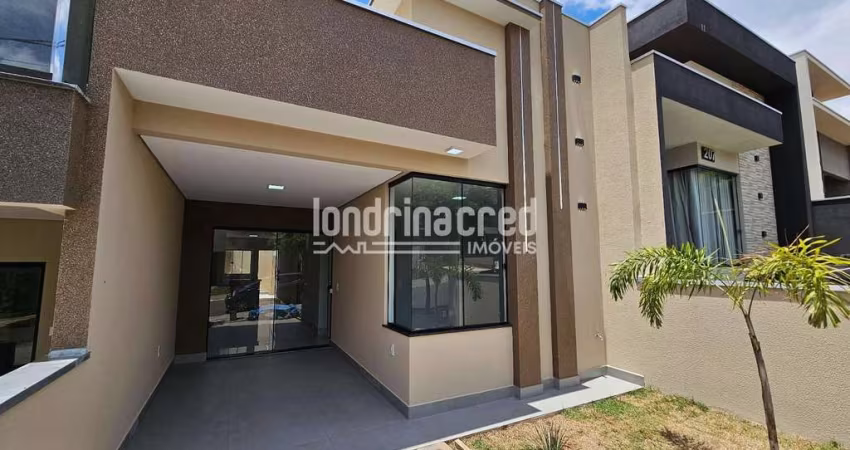 Casa com Area Gourmet com Churrasqueira, 03 quartos sendo 01 suite no Condominio Morada das Flores,