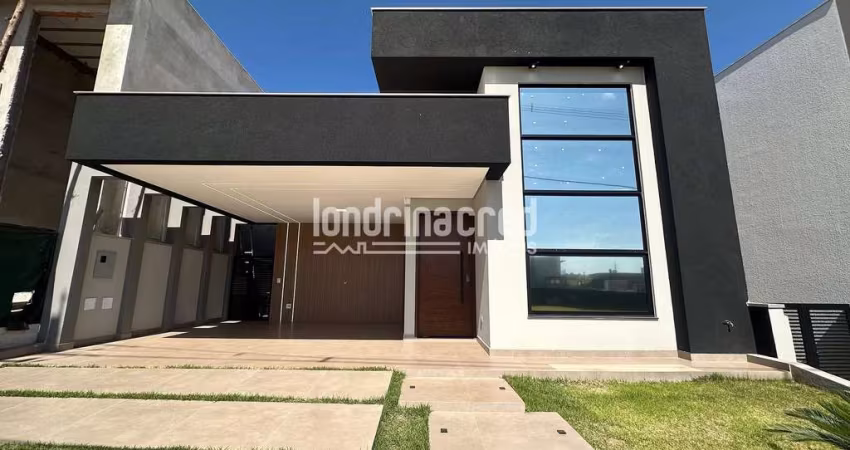Excelente Casa Térrea em Condomínio, à venda, Parque Taua Condomínio Araçari, Londrina, PR, 3 Quart
