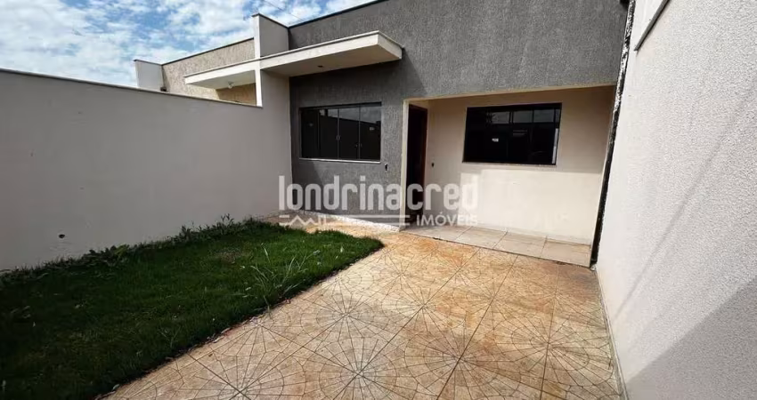 Casa geminada na zona norte de londrina – 2 dormitórios (1 suíte), 2 banheiros, sala, cozinha, 70m²
