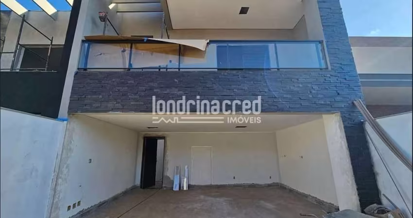 Lindo Sobrado Amplo e Moderno em Londrina: 205,70 m², 3 Suítes (1 Master com Hidro), Área Gourmet,