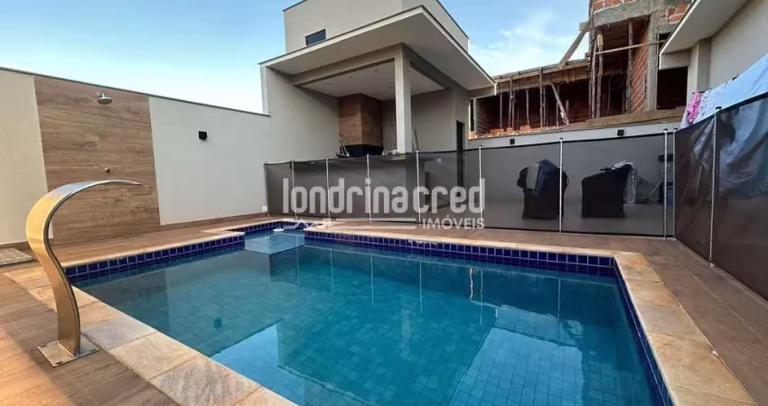 Linda casa à venda em condomínio em londrina: 3 quartos, suíte, escritório, piscina, gourmet, energ