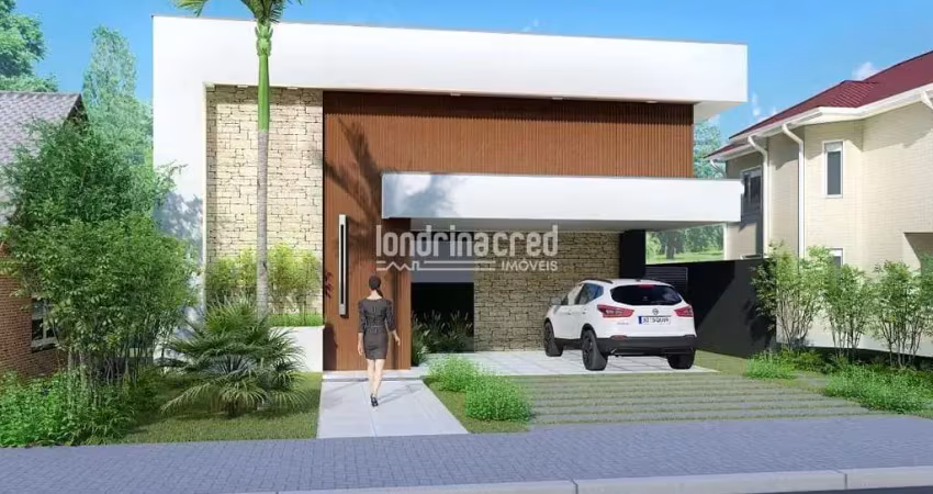 Casa à venda 3 quartos, 3 suites, 4 vagas, 258m², parque tauá, londrina - pr | condomínio araçari