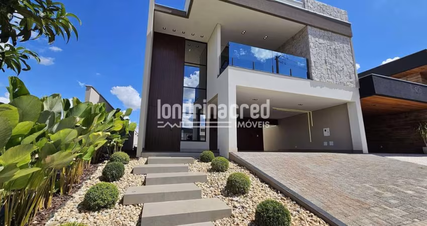Sobrado de Alto Padrão no Condomínio BelleVie – 310m², 3 Suítes, Piscina Aquecida, Pé-Direito Duplo