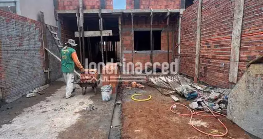 Casa geminada em cambé com 2 quartos, 2 vagas, 58m² de construção em terreno de 120m² – entrega pre