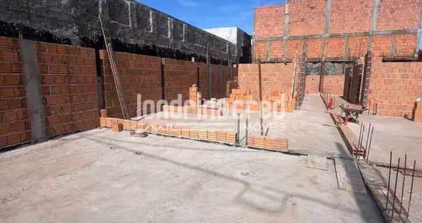 Casa nova em construção com 3 quartos (1 suíte), 2 vagas, 82m² de área construída em terreno de 125