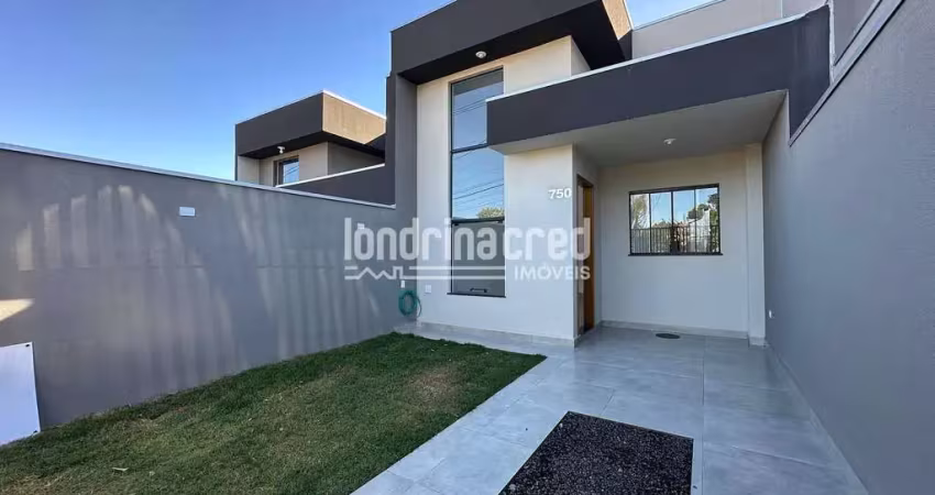 Casa com suíte, pé direito alto, área gourmet e acabamentos em granito na zona norte – financia pel