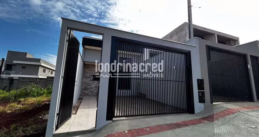 Casa geminada na zona leste de londrina, 3 dormitórios (1 suíte), 2 banheiros, 1 vaga, 79m² de cons