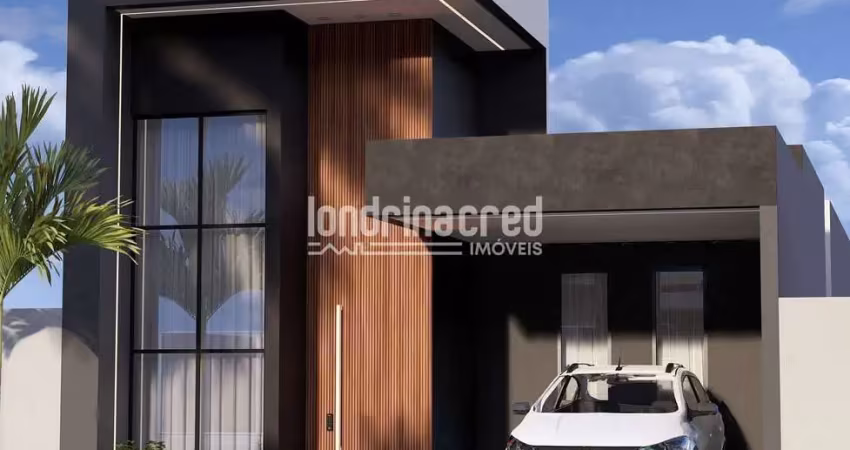 Casa em construção no heimtal park com 100m², 3 quartos (1 suíte), sala pé-direito duplo, área gour