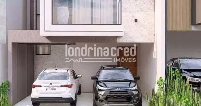 Sobrado em construção no condomínio morada das flores – cambé/pr, 3 dormitórios (1 suíte), 3 banhei
