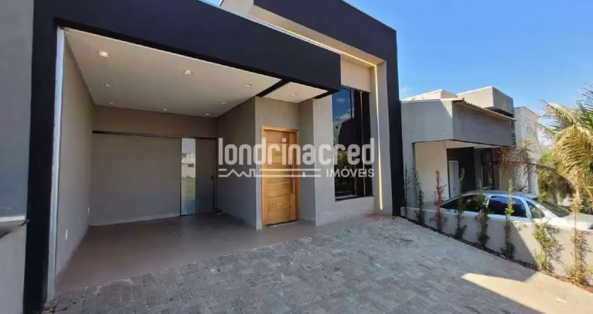 Casa nova no condomínio heimtal park em londrina – 3 dormitórios, suíte master, área gourmet e acab