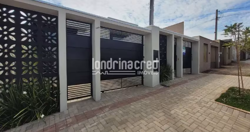 Casa nova na zona leste de londrina com 86m² de área útil, 3 dormitórios (1 suíte), banheiro social