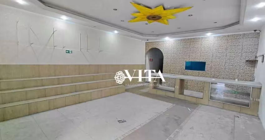 Salão para alugar, 160 m² por r$ 5.500/mês - cocaia - guarulhos/sp