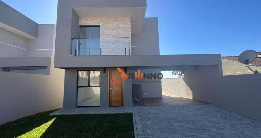 Sobrado Novo com 3 Dormitórios, 1 Suíte, 92 m² no Jardim Paulista - Campina Grande do Sul/PR