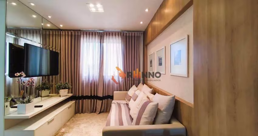 Apartamento com 3 dormitórios para alugar, 65 m² por R$ 4.065,00/mês - Pinheirinho - Curitiba/PR