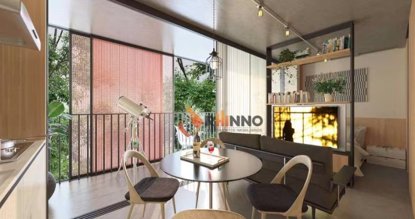 Stúdio de 32,38m² no bairro Cabral.