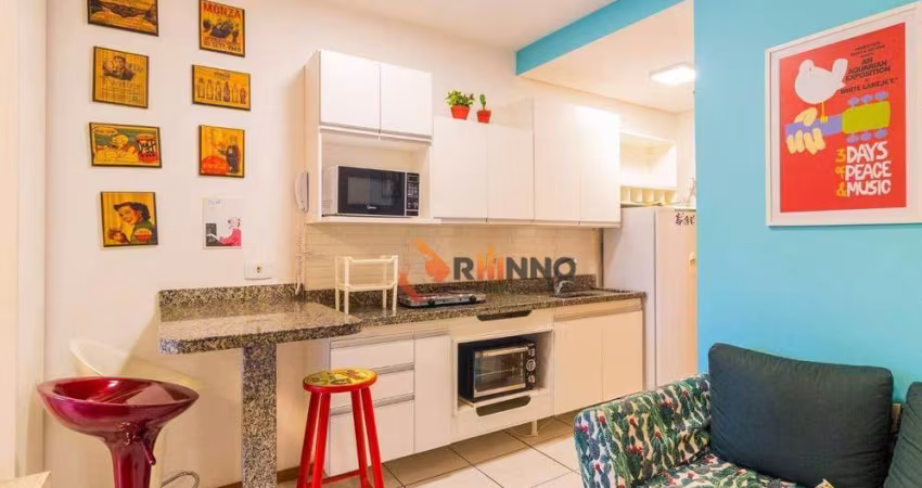 Studio mobiliado com 1 dormitório à venda, 27 m² - Centro - Curitiba/PR