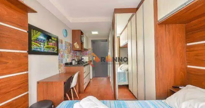 Studio mobiliado com 1 dormitório no centro - curitiba/pr