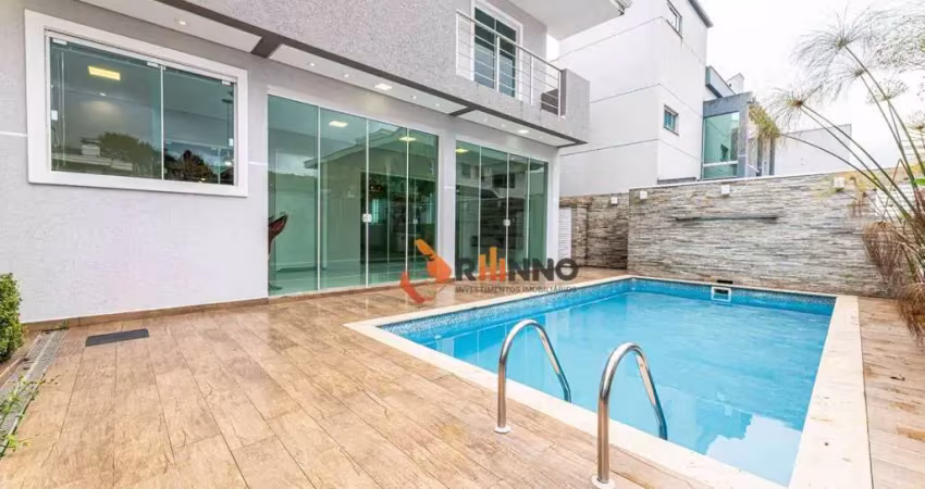 Casa 3 suítes em condomínio no bairro santa felicidade - curitiba/pr