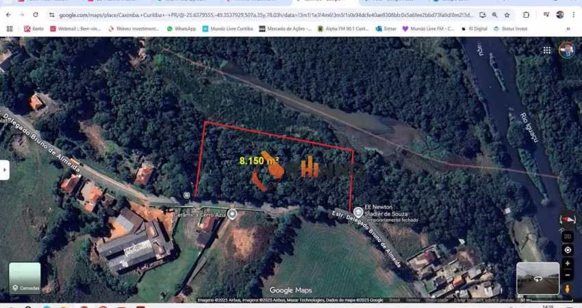 Terreno à venda, 8150 m² por r$ 500.000 - caximba - curitiba/pr