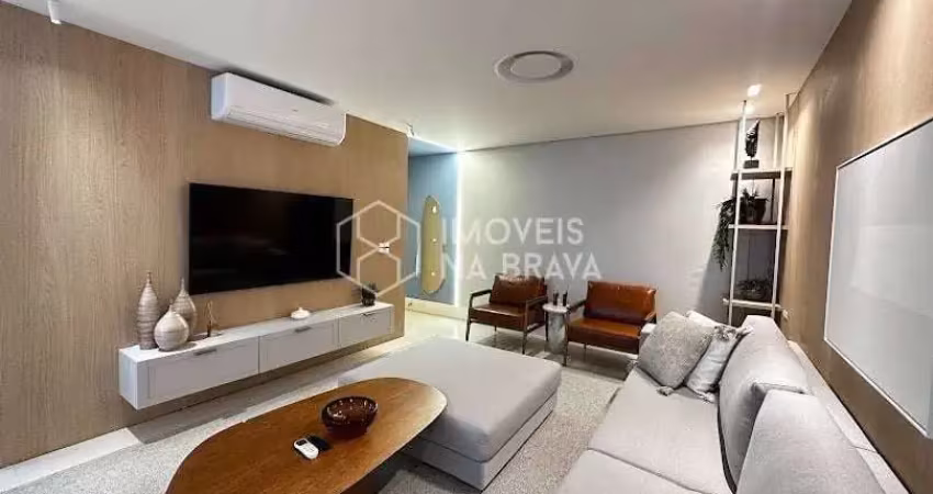Apartamento luxo 3 suites, 3 vagas - aluguel praia brava - itajai/sc