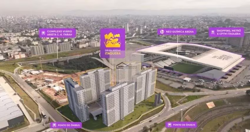 Apartamento com 2 dormitorios e 1 banheiro à venda, 35 m² por r$ 223.000 mil