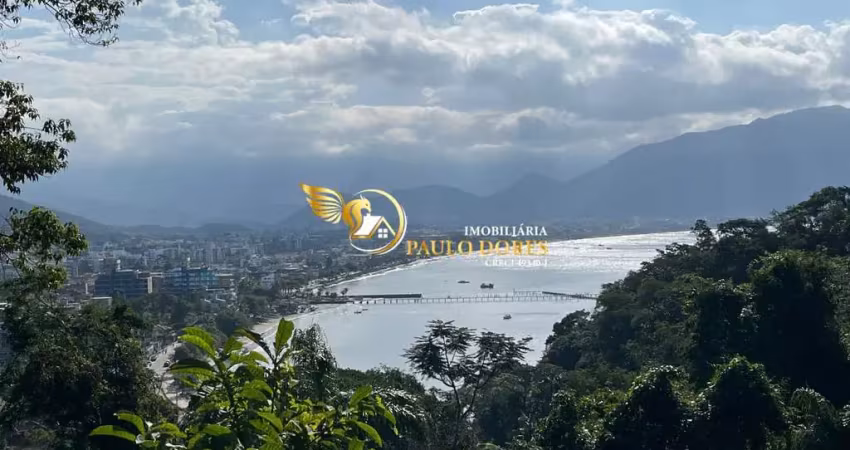 Terreno com vista panorâmica para o mar, no bairro itaguá ubatuba-sp