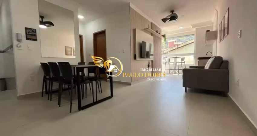 Apartamento locação definitiva, novo e mobiliado na praia das toninhas em ubatuba-sp