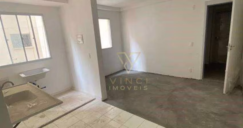 Apartamento com 2 dormitórios à venda, 48 m² por R$ 120.000,00 - Gleba do Pêssego - São Paulo/SP