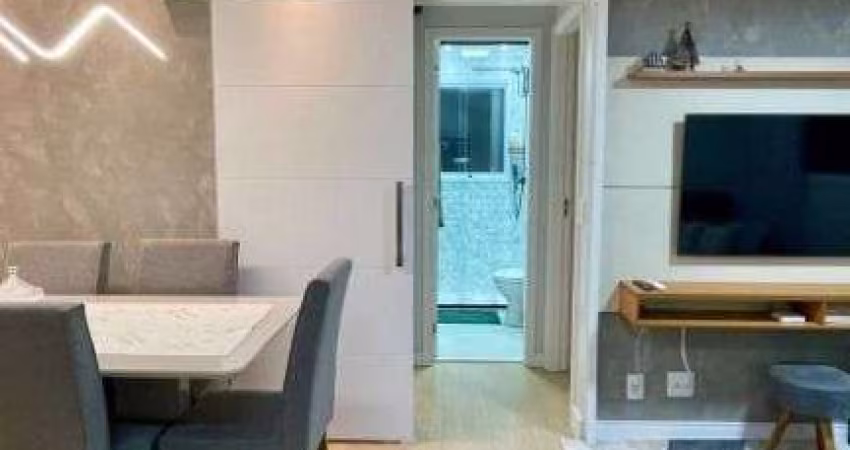 Apartamento com 2 dormitórios à venda, 46 m² por R$ 307.000,00 - Areia Branca - Santos/SP