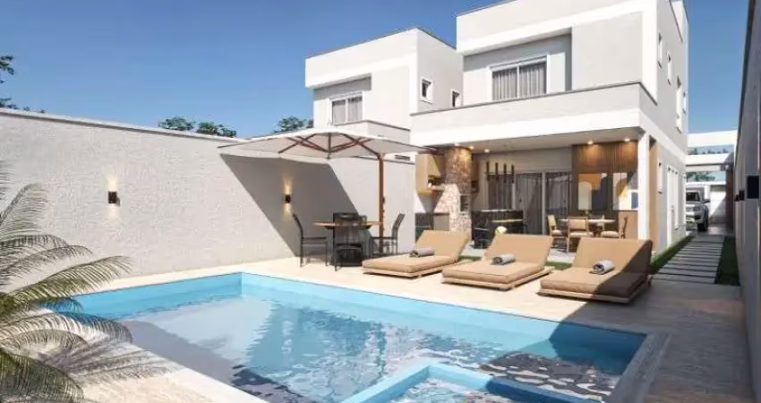 Sobrado alto padrão, com piscina, 3 suítes, à venda, 143 m²  - los angeles - bar