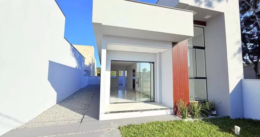 Casa com fachada moderna, suíte mais 1 dormitório à venda, 62 m² - quinta dos aç