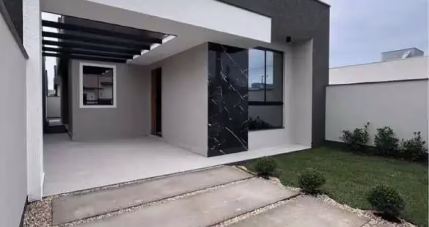 Casa com 3 dormitórios, em construção, bairro vila nova em barra velha-sc.