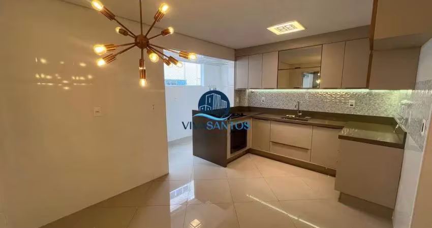Apartamento com 2 dormitórios com vista mar em santos-sp
