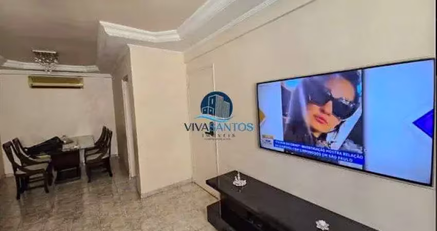 Apartamento dois dormitórios e uma suíte no bairro do macuco em santos-sp
