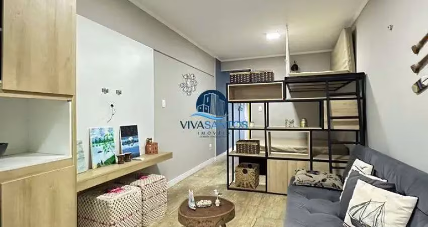 Apartamento 1 dormitório na ponta da praia em santos-sp