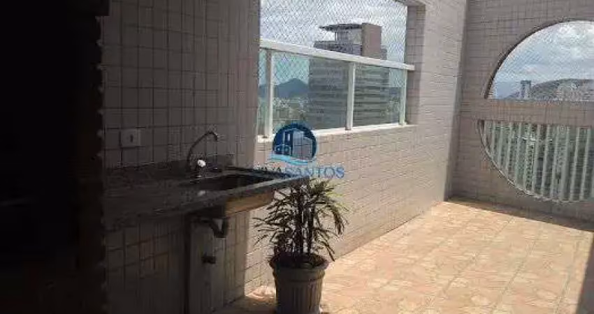 Apartamento garden no coração do gonzaga em santos-sp