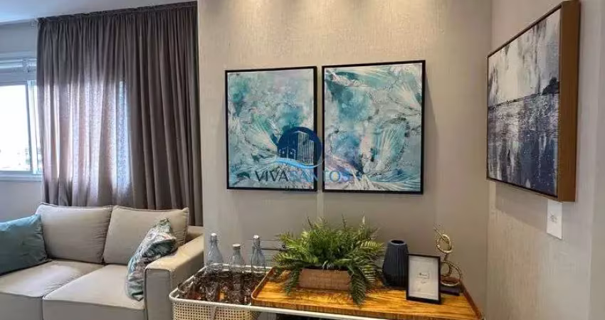 Apartamento à venda, 44m² por r$ 617mil - ponta da praia - santos/sp
